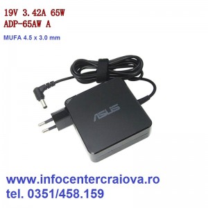 Alimentator ASUS 19V 3.42A 65w original mufa noua 4.5 x 3.0